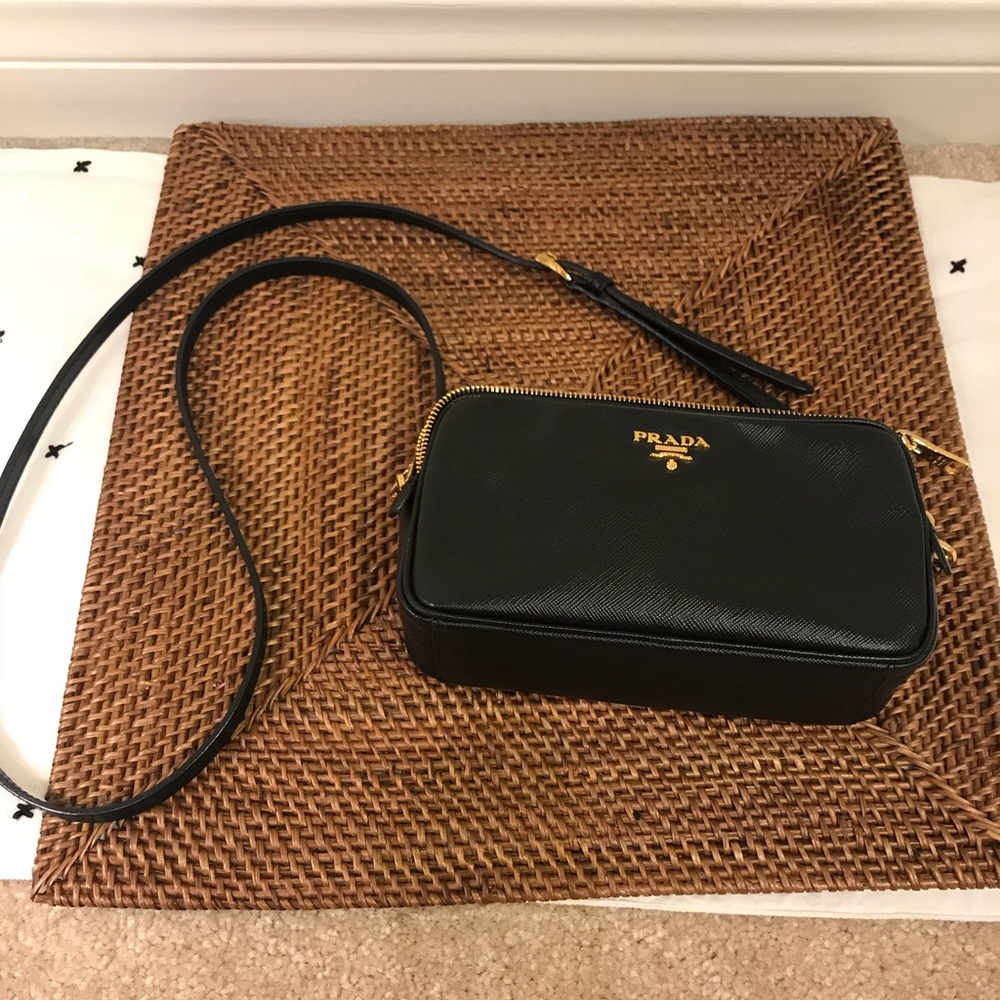 Prada leather shoulder bag